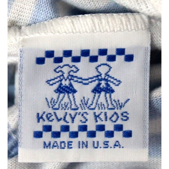 VTG Kelly's Kids Blue Striped Jumper 3T Spring Easter Lamb Sleeveless - Picture 6 of 7